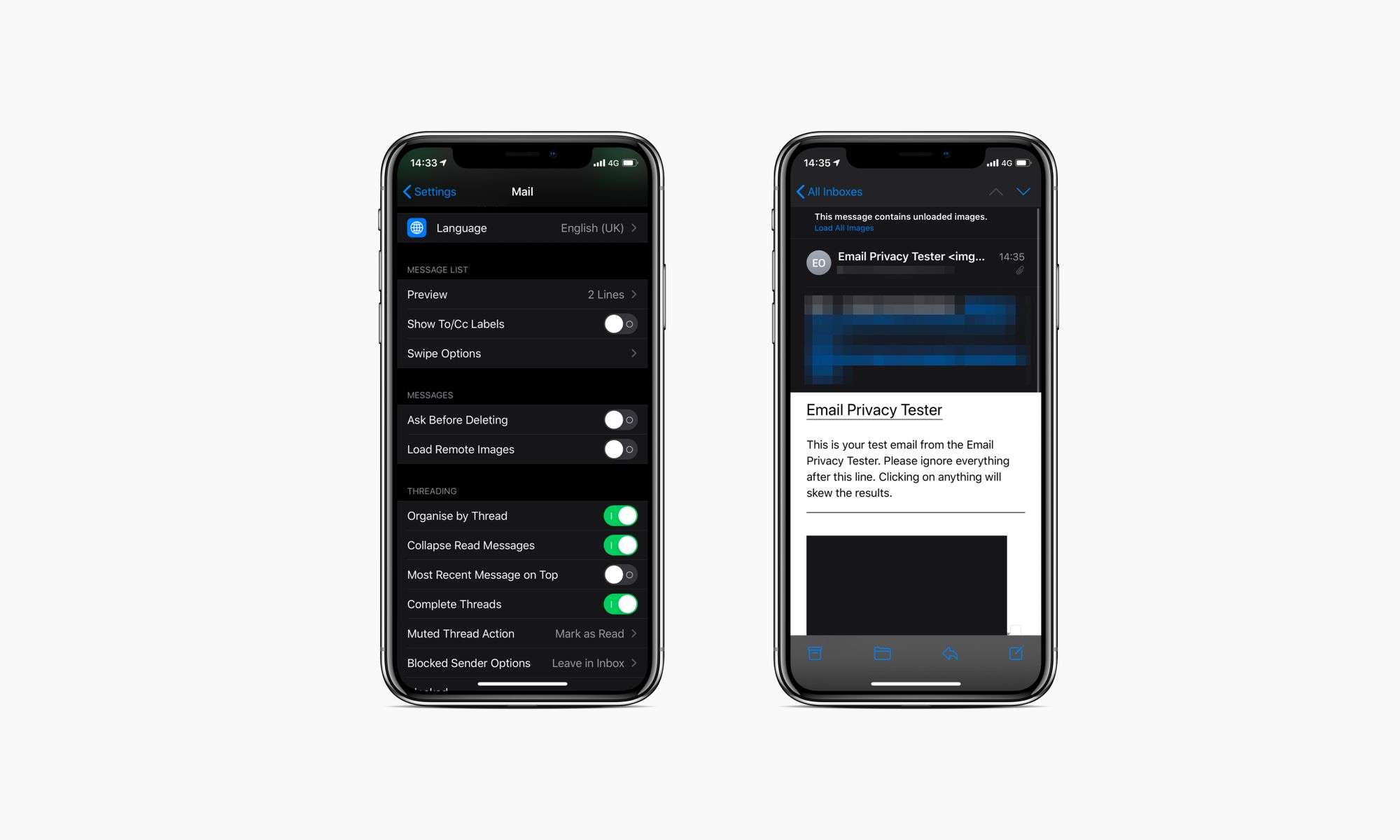 Как запретить отслеживание через электронную почту на iOS