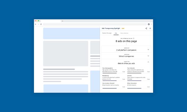Google создали расширение для прозрачности рекламы в Chrome
